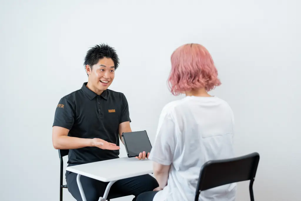 HPERパーソナルジムの完全担当制トレーナー制度イメージ