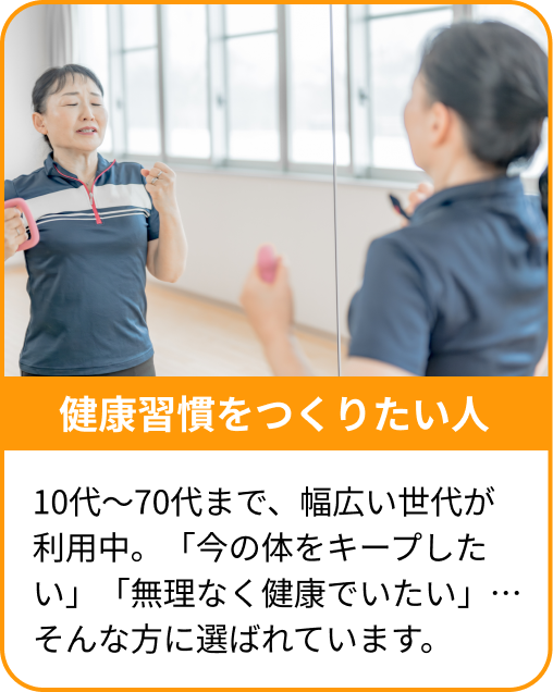 健康習慣を作りたい人